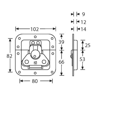 Cierre empotrado Medianto